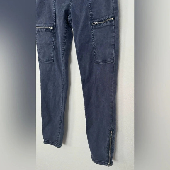 Lila Ryan Ida Cargo Skinny Jeans Zip Pocket Zip Ankle 90s Y2K Utility 10 - Picture 2 of 10